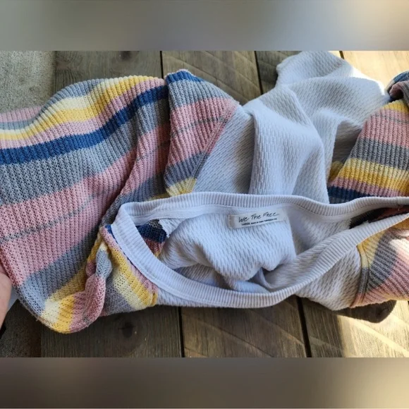 We the Free Rainbow Balloon Sleeve Sweater - Picture 8 of 9